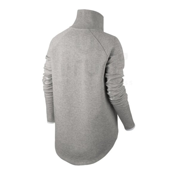 Nike Women’s Tech Fleece Moto Cape - Gray and White - Picture 3 of 10